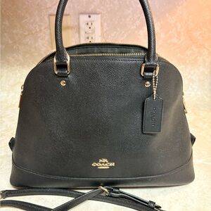 Coach Black Leather Satchel